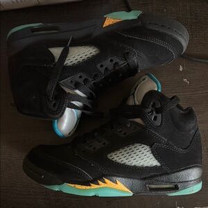 Jordan Kids Sneakers Black and Teal